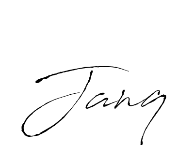 Make a beautiful signature design for name Janq. With this signature (Antro_Vectra) style, you can create a handwritten signature for free. Janq signature style 6 images and pictures png