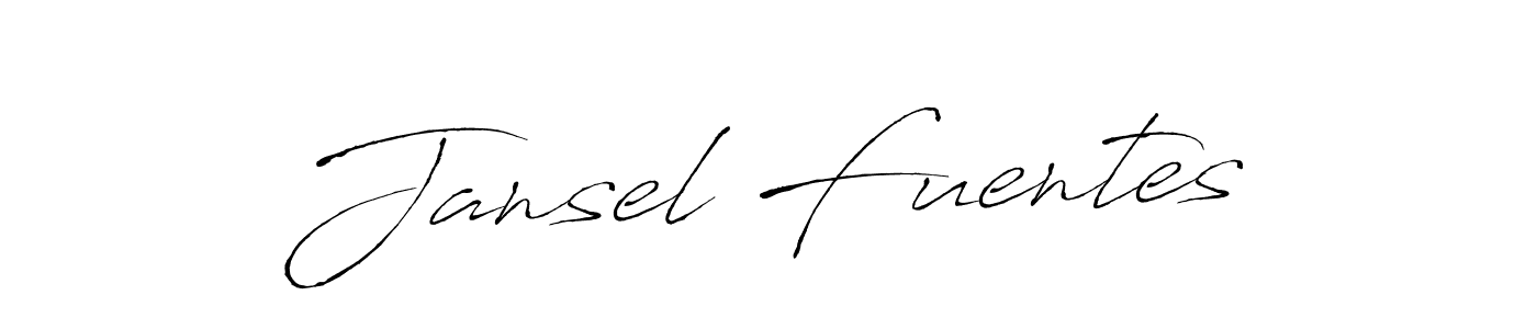 Make a beautiful signature design for name Jansel Fuentes. With this signature (Antro_Vectra) style, you can create a handwritten signature for free. Jansel Fuentes signature style 6 images and pictures png