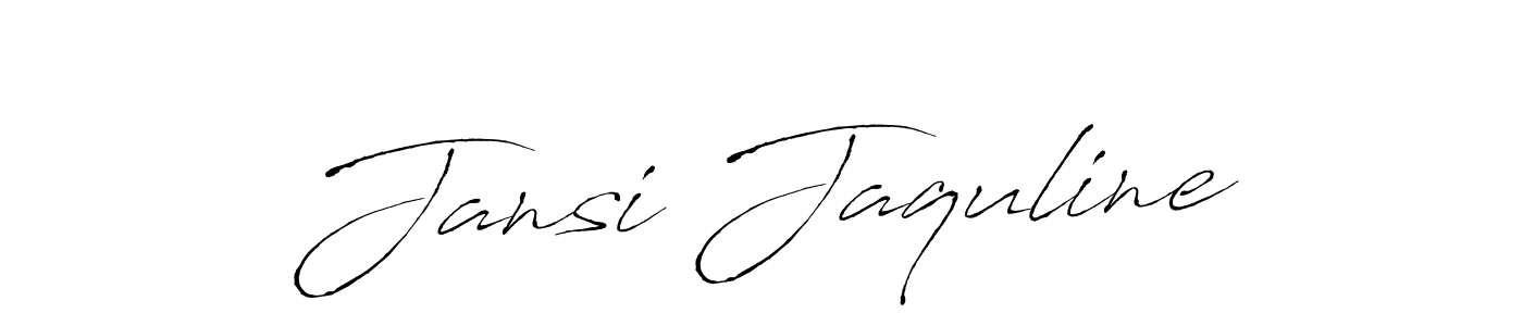 The best way (Antro_Vectra) to make a short signature is to pick only two or three words in your name. The name Jansi Jaquline include a total of six letters. For converting this name. Jansi Jaquline signature style 6 images and pictures png