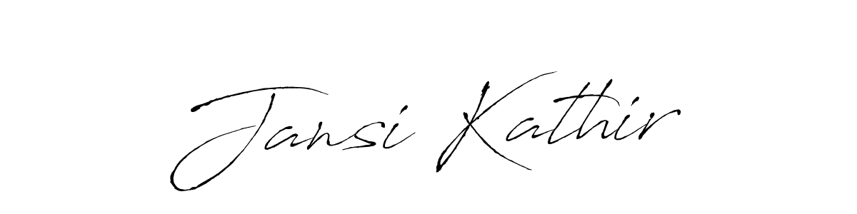 You should practise on your own different ways (Antro_Vectra) to write your name (Jansi Kathir) in signature. don't let someone else do it for you. Jansi Kathir signature style 6 images and pictures png