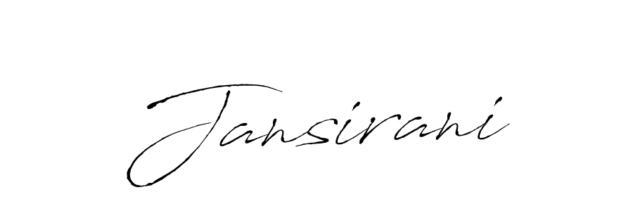 Make a beautiful signature design for name Jansirani. With this signature (Antro_Vectra) style, you can create a handwritten signature for free. Jansirani signature style 6 images and pictures png