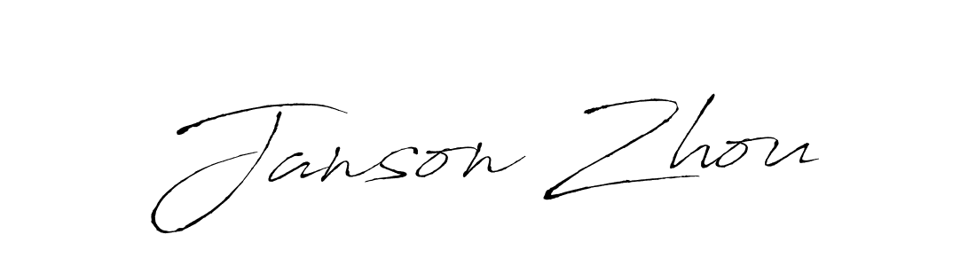 How to make Janson Zhou name signature. Use Antro_Vectra style for creating short signs online. This is the latest handwritten sign. Janson Zhou signature style 6 images and pictures png