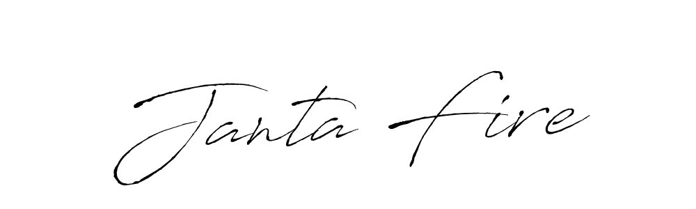 Also we have Janta Fire name is the best signature style. Create professional handwritten signature collection using Antro_Vectra autograph style. Janta Fire signature style 6 images and pictures png