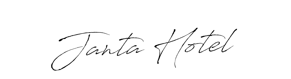 Antro_Vectra is a professional signature style that is perfect for those who want to add a touch of class to their signature. It is also a great choice for those who want to make their signature more unique. Get Janta Hotel name to fancy signature for free. Janta Hotel signature style 6 images and pictures png