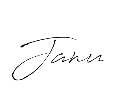 Make a beautiful signature design for name Janu. With this signature (Antro_Vectra) style, you can create a handwritten signature for free. Janu signature style 6 images and pictures png