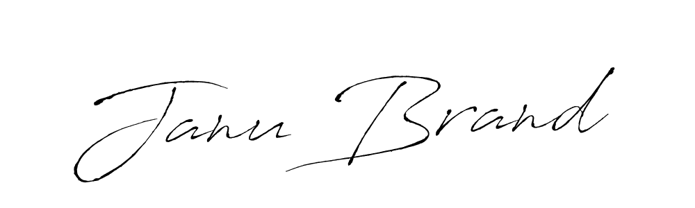 How to make Janu Brand signature? Antro_Vectra is a professional autograph style. Create handwritten signature for Janu Brand name. Janu Brand signature style 6 images and pictures png