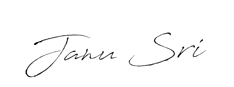 Design your own signature with our free online signature maker. With this signature software, you can create a handwritten (Antro_Vectra) signature for name Janu Sri. Janu Sri signature style 6 images and pictures png