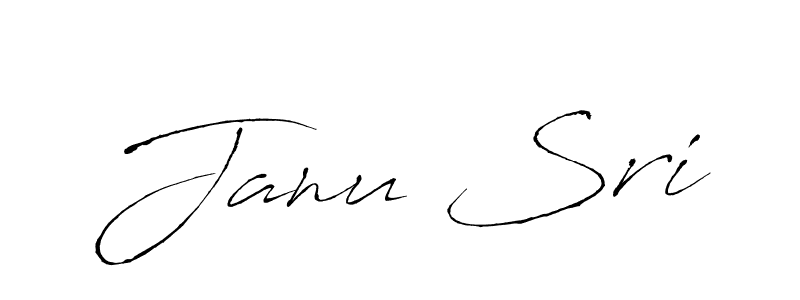 Design your own signature with our free online signature maker. With this signature software, you can create a handwritten (Antro_Vectra) signature for name Janu Sri. Janu Sri signature style 6 images and pictures png