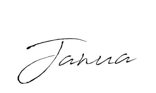 Use a signature maker to create a handwritten signature online. With this signature software, you can design (Antro_Vectra) your own signature for name Janua. Janua signature style 6 images and pictures png