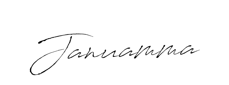 Make a beautiful signature design for name Januamma. With this signature (Antro_Vectra) style, you can create a handwritten signature for free. Januamma signature style 6 images and pictures png