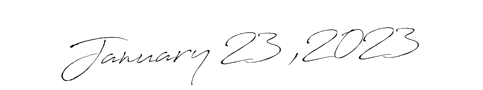 This is the best signature style for the January 23 ,2023 name. Also you like these signature font (Antro_Vectra). Mix name signature. January 23 ,2023 signature style 6 images and pictures png