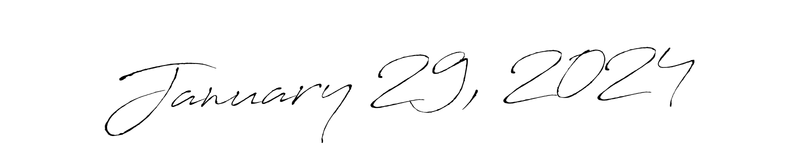 if you are searching for the best signature style for your name January 29, 2024. so please give up your signature search. here we have designed multiple signature styles  using Antro_Vectra. January 29, 2024 signature style 6 images and pictures png