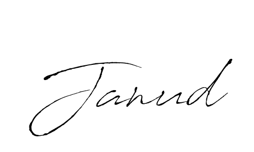 Janud stylish signature style. Best Handwritten Sign (Antro_Vectra) for my name. Handwritten Signature Collection Ideas for my name Janud. Janud signature style 6 images and pictures png