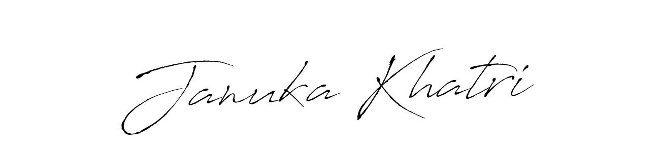 The best way (Antro_Vectra) to make a short signature is to pick only two or three words in your name. The name Januka Khatri include a total of six letters. For converting this name. Januka Khatri signature style 6 images and pictures png