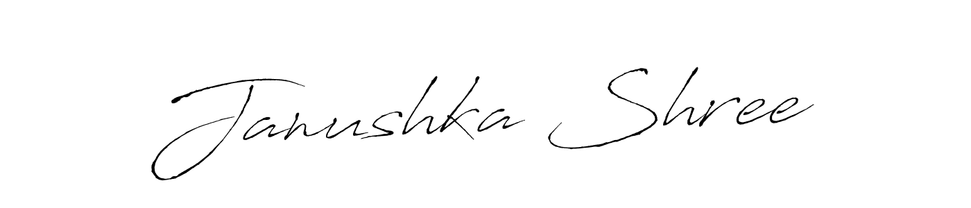 How to make Janushka Shree signature? Antro_Vectra is a professional autograph style. Create handwritten signature for Janushka Shree name. Janushka Shree signature style 6 images and pictures png