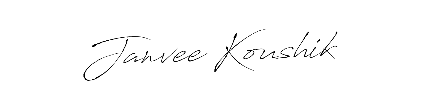 See photos of Janvee Koushik official signature by Spectra . Check more albums & portfolios. Read reviews & check more about Antro_Vectra font. Janvee Koushik signature style 6 images and pictures png