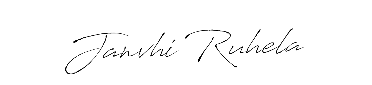 How to make Janvhi Ruhela signature? Antro_Vectra is a professional autograph style. Create handwritten signature for Janvhi Ruhela name. Janvhi Ruhela signature style 6 images and pictures png