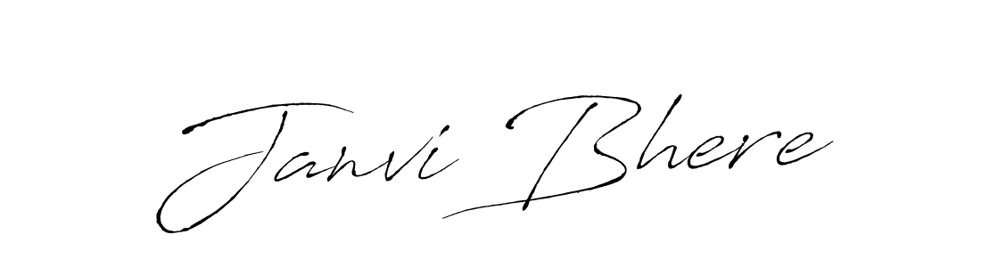 if you are searching for the best signature style for your name Janvi Bhere. so please give up your signature search. here we have designed multiple signature styles  using Antro_Vectra. Janvi Bhere signature style 6 images and pictures png