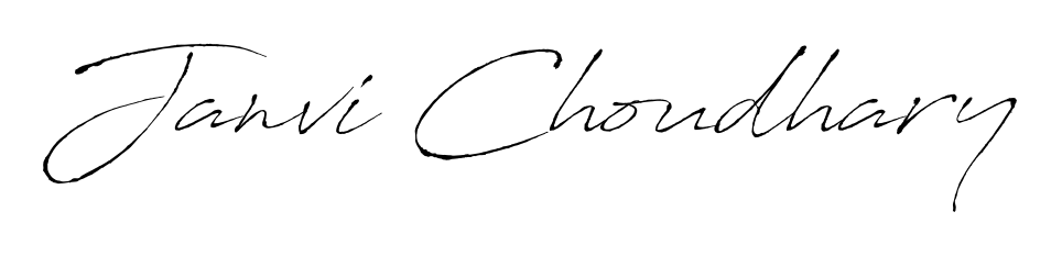 Elevate your brand with a stunning Janvi Choudhary eSignature. The Antro_Vectra style provides a balanced, flowing aesthetic for everyday signing. Janvi Choudhary signature style 6 images and pictures png