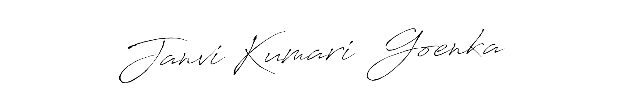 How to make Janvi Kumari  Goenka signature? Antro_Vectra is a professional autograph style. Create handwritten signature for Janvi Kumari  Goenka name. Janvi Kumari  Goenka signature style 6 images and pictures png