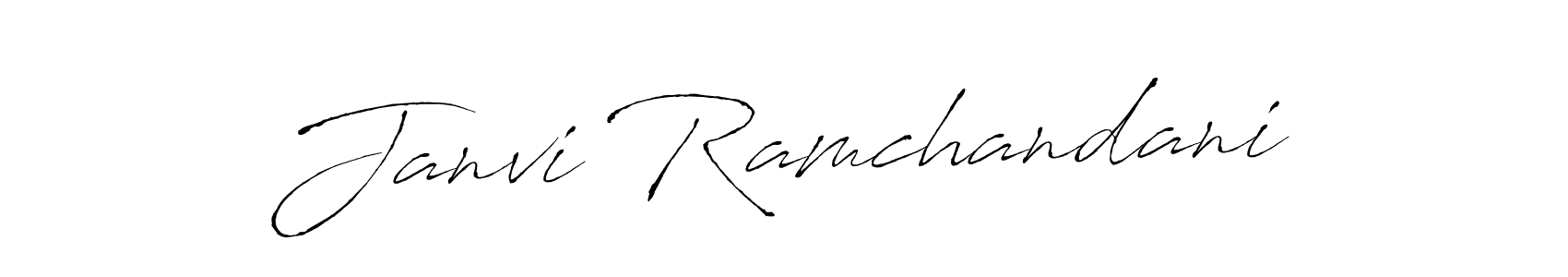 Make a beautiful signature design for name Janvi Ramchandani. With this signature (Antro_Vectra) style, you can create a handwritten signature for free. Janvi Ramchandani signature style 6 images and pictures png