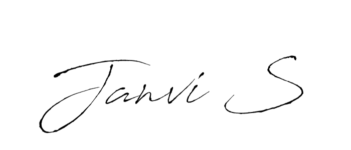 Similarly Antro_Vectra is the best handwritten signature design. Signature creator online .You can use it as an online autograph creator for name Janvi S. Janvi S signature style 6 images and pictures png