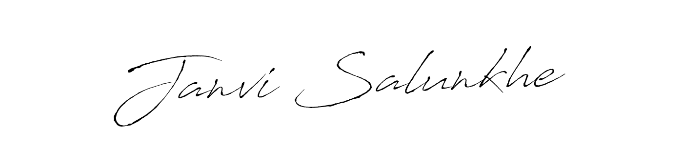 How to make Janvi Salunkhe signature? Antro_Vectra is a professional autograph style. Create handwritten signature for Janvi Salunkhe name. Janvi Salunkhe signature style 6 images and pictures png