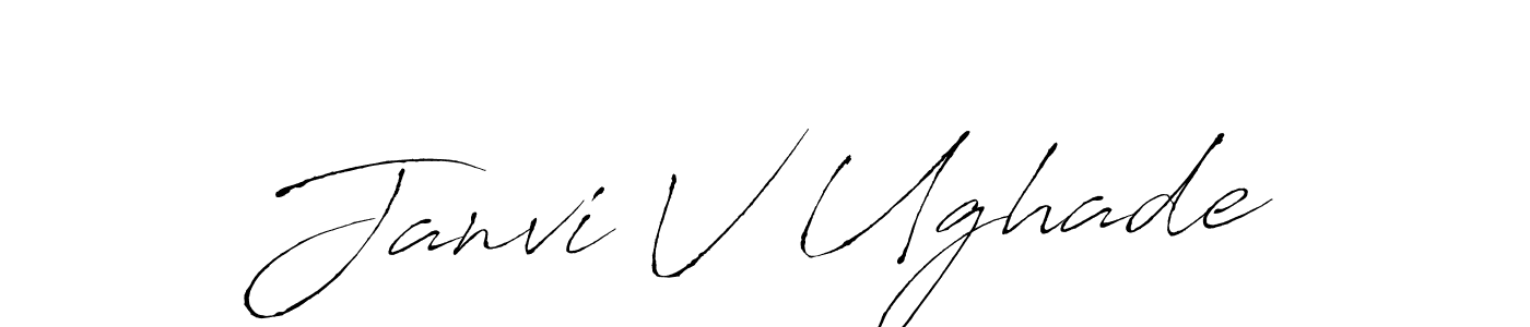 Use a signature maker to create a handwritten signature online. With this signature software, you can design (Antro_Vectra) your own signature for name Janvi V Ughade. Janvi V Ughade signature style 6 images and pictures png