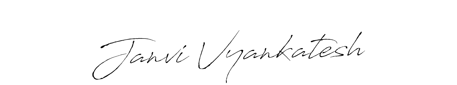 Janvi Vyankatesh stylish signature style. Best Handwritten Sign (Antro_Vectra) for my name. Handwritten Signature Collection Ideas for my name Janvi Vyankatesh. Janvi Vyankatesh signature style 6 images and pictures png