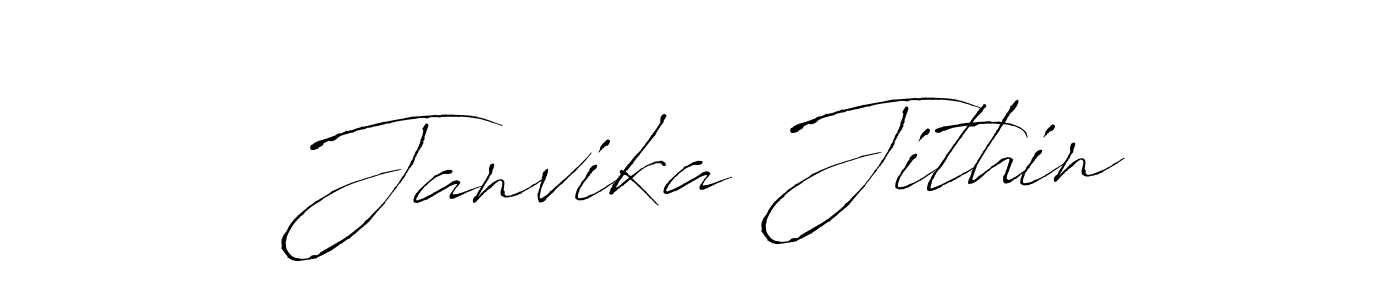 How to Draw Janvika Jithin signature style? Antro_Vectra is a latest design signature styles for name Janvika Jithin. Janvika Jithin signature style 6 images and pictures png