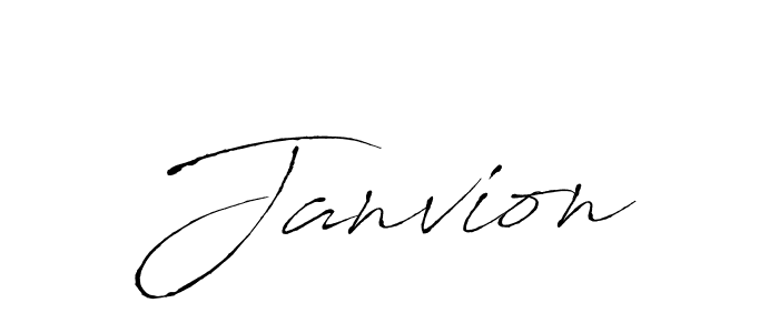 Make a beautiful signature design for name Janvion. With this signature (Antro_Vectra) style, you can create a handwritten signature for free. Janvion signature style 6 images and pictures png