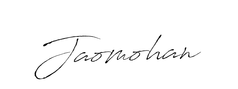 Design your own signature with our free online signature maker. With this signature software, you can create a handwritten (Antro_Vectra) signature for name Jaomohan. Jaomohan signature style 6 images and pictures png