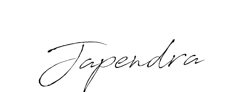 Design your own signature with our free online signature maker. With this signature software, you can create a handwritten (Antro_Vectra) signature for name Japendra. Japendra signature style 6 images and pictures png