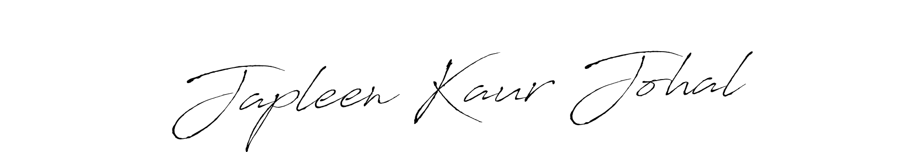 How to make Japleen Kaur Johal signature? Antro_Vectra is a professional autograph style. Create handwritten signature for Japleen Kaur Johal name. Japleen Kaur Johal signature style 6 images and pictures png