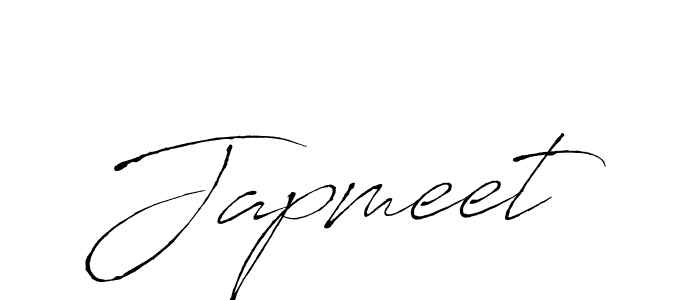 Use a signature maker to create a handwritten signature online. With this signature software, you can design (Antro_Vectra) your own signature for name Japmeet. Japmeet signature style 6 images and pictures png