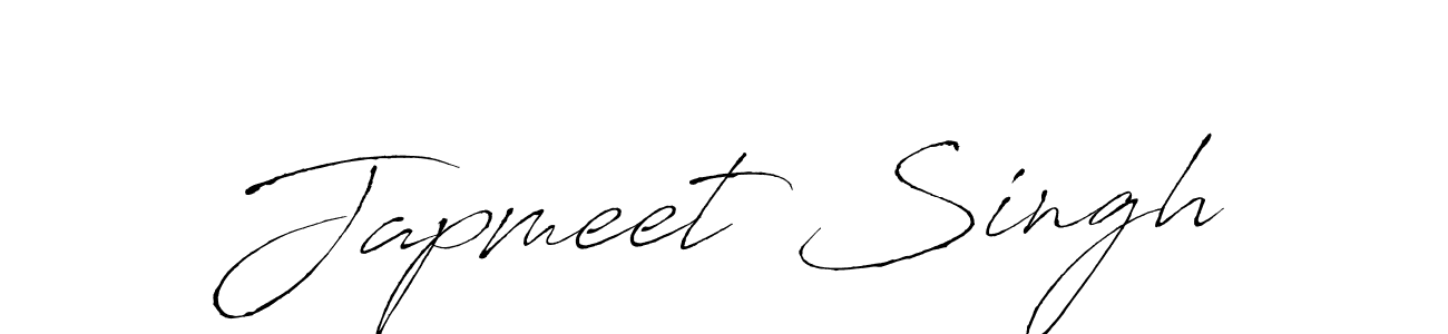 How to make Japmeet Singh name signature. Use Antro_Vectra style for creating short signs online. This is the latest handwritten sign. Japmeet Singh signature style 6 images and pictures png