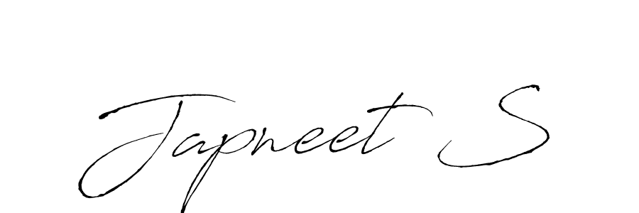 How to Draw Japneet S signature style? Antro_Vectra is a latest design signature styles for name Japneet S. Japneet S signature style 6 images and pictures png