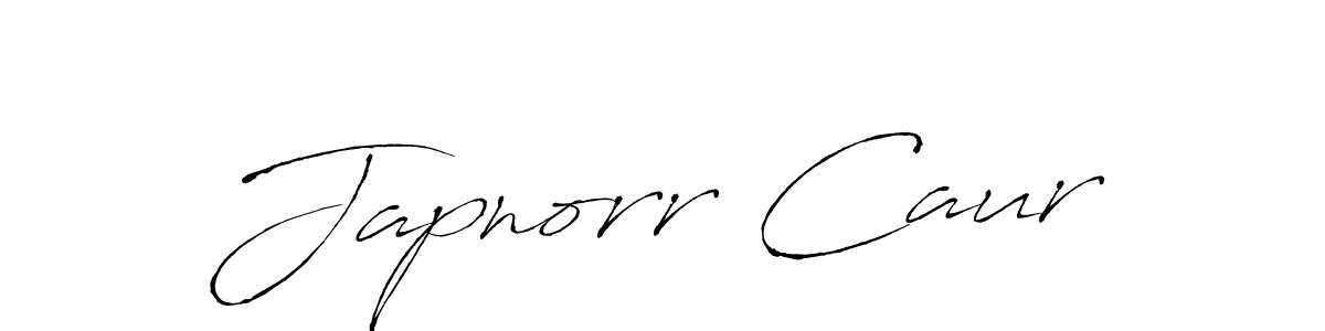 Make a beautiful signature design for name Japnorr Caur. With this signature (Antro_Vectra) style, you can create a handwritten signature for free. Japnorr Caur signature style 6 images and pictures png