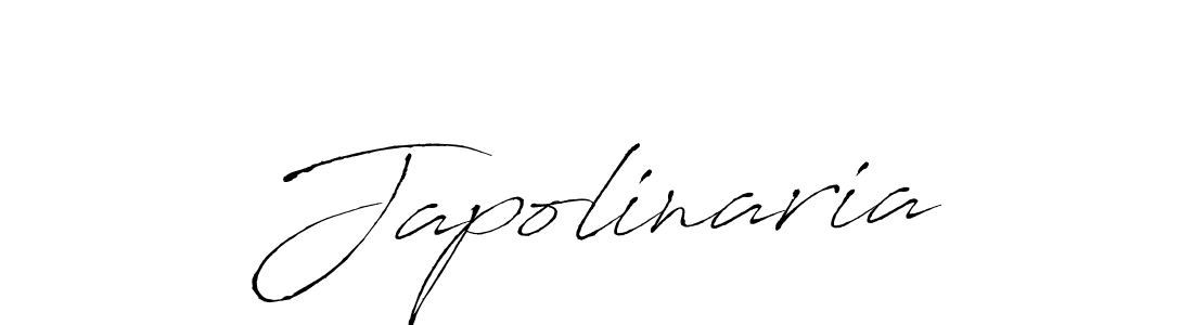 Make a beautiful signature design for name Japolinaria. With this signature (Antro_Vectra) style, you can create a handwritten signature for free. Japolinaria signature style 6 images and pictures png