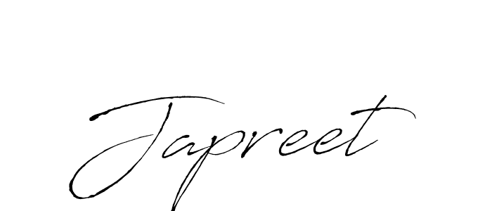 Make a beautiful signature design for name Japreet. With this signature (Antro_Vectra) style, you can create a handwritten signature for free. Japreet signature style 6 images and pictures png