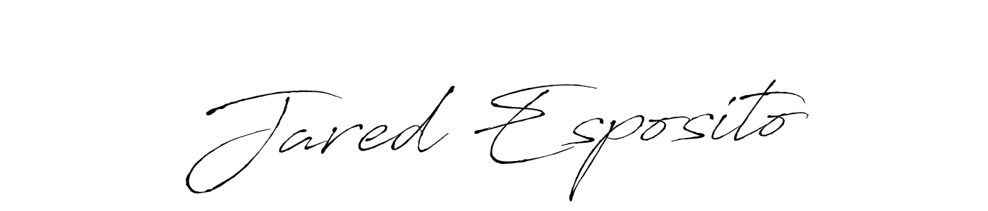 You should practise on your own different ways (Antro_Vectra) to write your name (Jared Esposito) in signature. don't let someone else do it for you. Jared Esposito signature style 6 images and pictures png