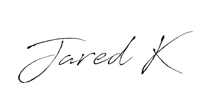 The best way (Antro_Vectra) to make a short signature is to pick only two or three words in your name. The name Jared K include a total of six letters. For converting this name. Jared K signature style 6 images and pictures png