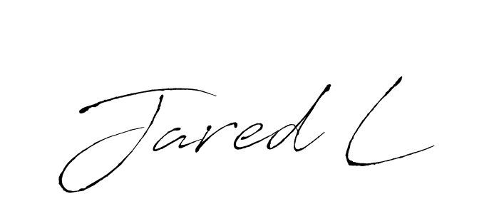 Also You can easily find your signature by using the search form. We will create Jared L name handwritten signature images for you free of cost using Antro_Vectra sign style. Jared L signature style 6 images and pictures png