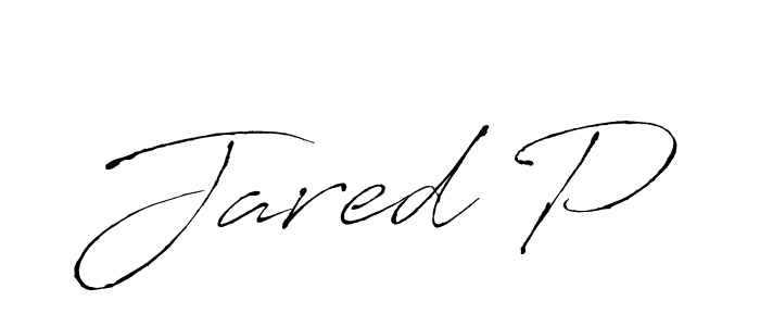 Create a beautiful signature design for name Jared P. With this signature (Antro_Vectra) fonts, you can make a handwritten signature for free. Jared P signature style 6 images and pictures png
