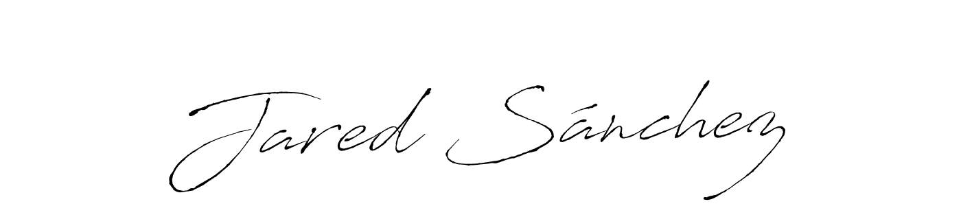 The best way (Antro_Vectra) to make a short signature is to pick only two or three words in your name. The name Jared Sánchez include a total of six letters. For converting this name. Jared Sánchez signature style 6 images and pictures png