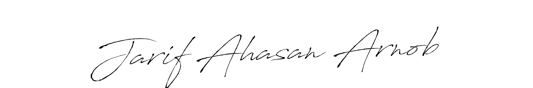 Antro_Vectra is a professional signature style that is perfect for those who want to add a touch of class to their signature. It is also a great choice for those who want to make their signature more unique. Get Jarif Ahasan Arnob name to fancy signature for free. Jarif Ahasan Arnob signature style 6 images and pictures png