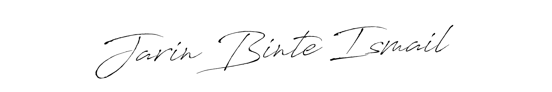 Antro_Vectra is a professional signature style that is perfect for those who want to add a touch of class to their signature. It is also a great choice for those who want to make their signature more unique. Get Jarin Binte Ismail name to fancy signature for free. Jarin Binte Ismail signature style 6 images and pictures png