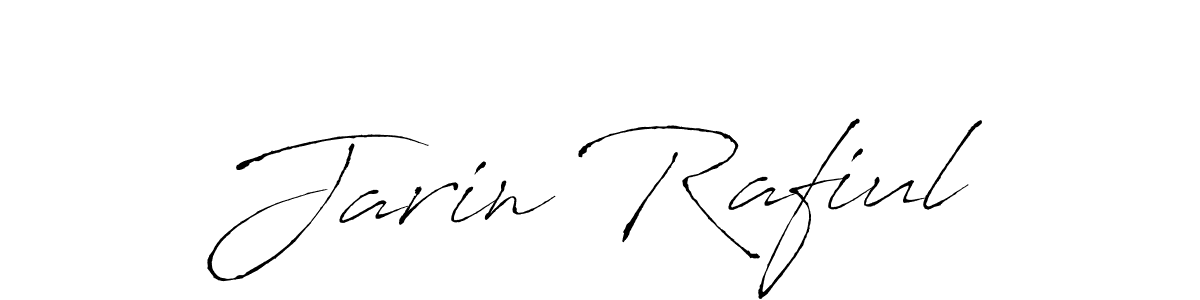 How to make Jarin Rafiul name signature. Use Antro_Vectra style for creating short signs online. This is the latest handwritten sign. Jarin Rafiul signature style 6 images and pictures png