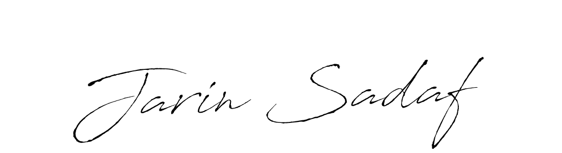 Design your own signature with our free online signature maker. With this signature software, you can create a handwritten (Antro_Vectra) signature for name Jarin Sadaf. Jarin Sadaf signature style 6 images and pictures png