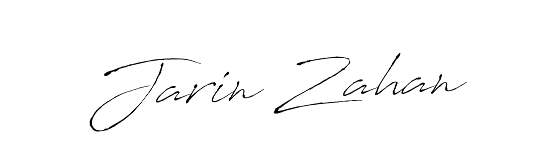 Jarin Zahan stylish signature style. Best Handwritten Sign (Antro_Vectra) for my name. Handwritten Signature Collection Ideas for my name Jarin Zahan. Jarin Zahan signature style 6 images and pictures png